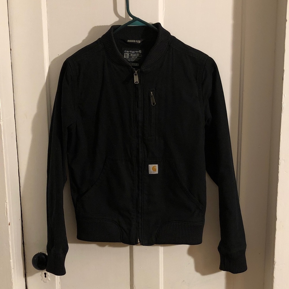 Carhartt Black Rugged Flex Bomber Jacket